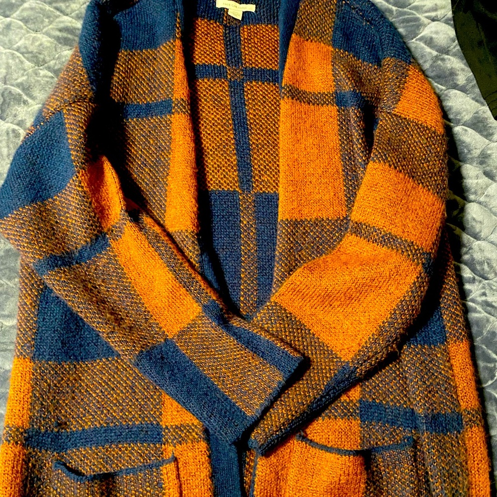 American Eagle oversized flannel cardigan